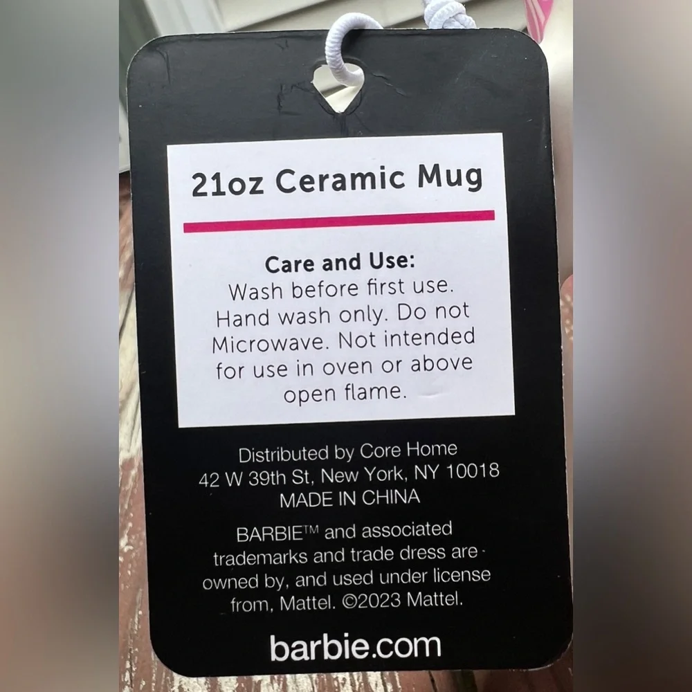 Barbie Pink Lot Mattel Collectors Cup Ceramic 2loz Mug, Vegan Leather Journal